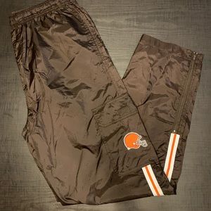 NWOT Game Day Browns Nylon Pants - Size M